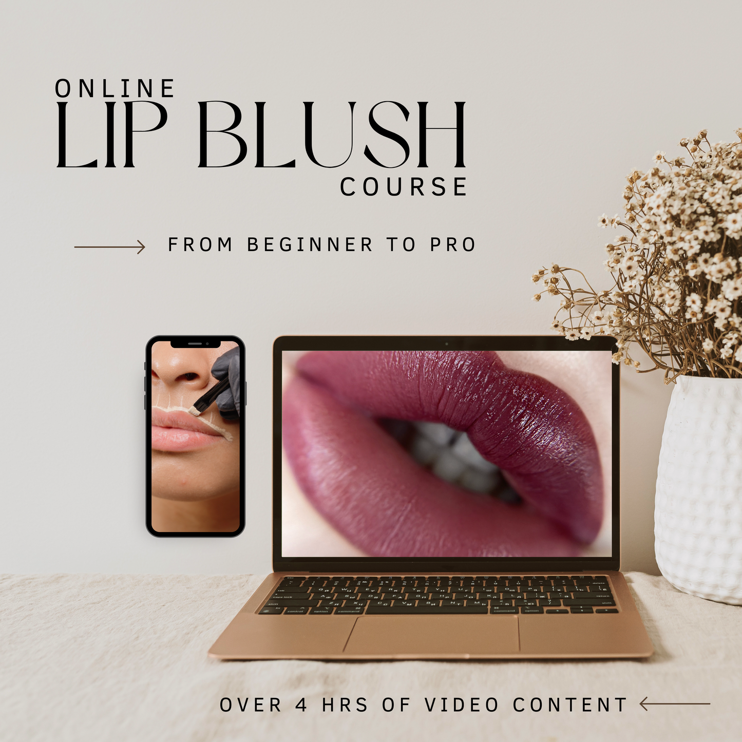 Lip Blushing Mastery Online Course: From Beginner to Pro